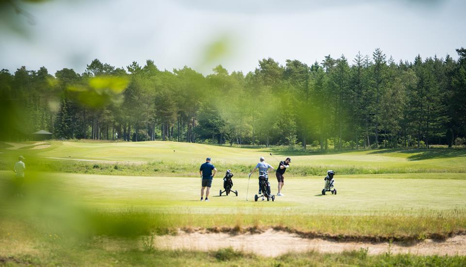 Lübker Golf Course – gruppe af golfspillere på banen